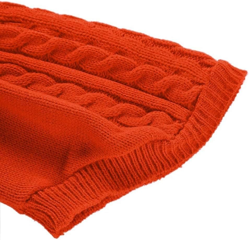Knitted Turtleneck Pullover Sweater for Small Dogs - Warm Winter Apparel