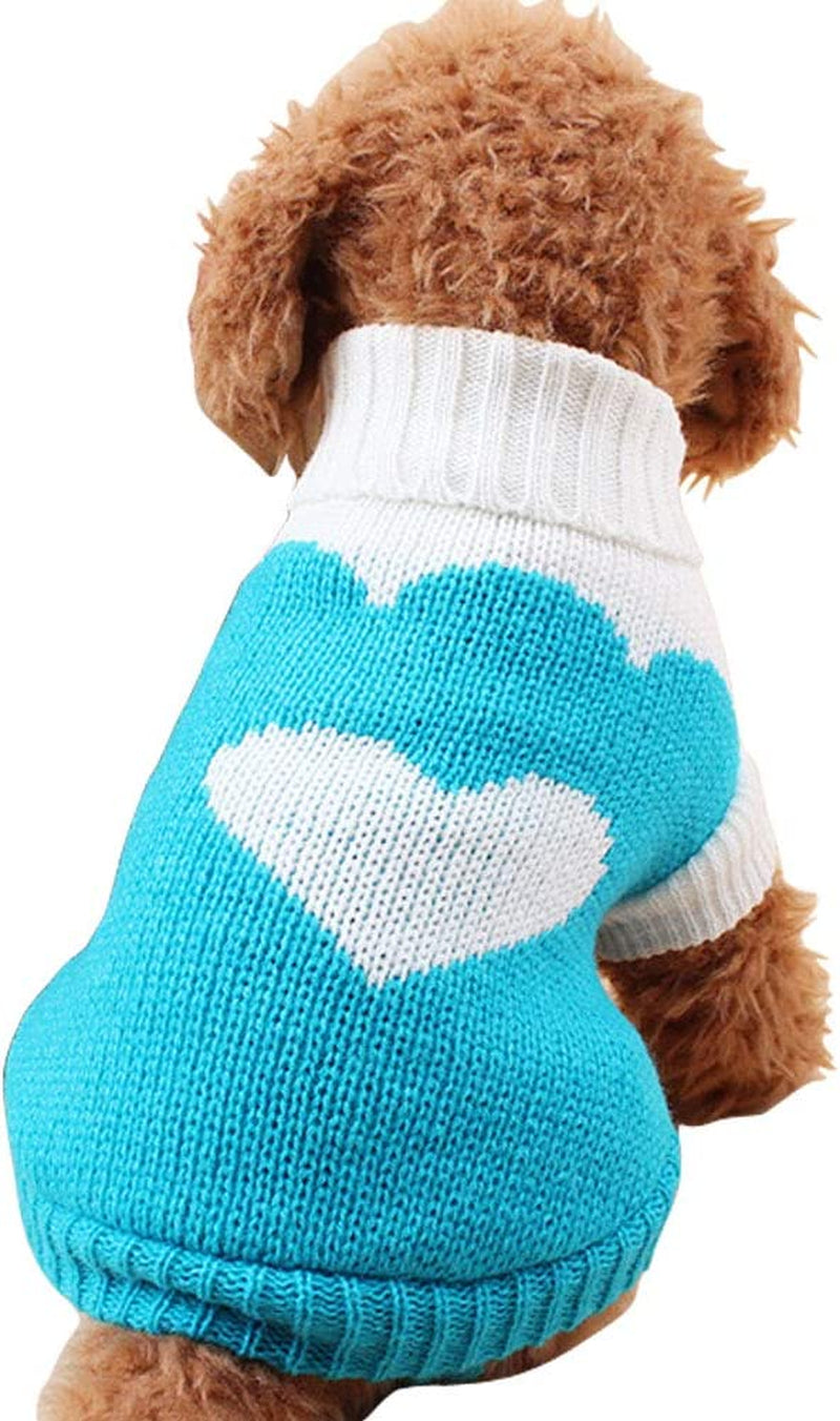 Classic Knit Turtleneck Dog Sweater - Winter Warmth for Pets