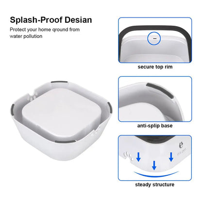 No-Spill Slow Water Bowl for Pets