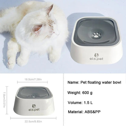 No-Spill Slow Water Bowl for Pets