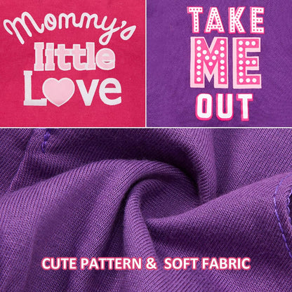 2-Piece Cute Dog Dresses for Female Pets - Summer Apparel for Dogs and Cats (Love and Me, X-Small)