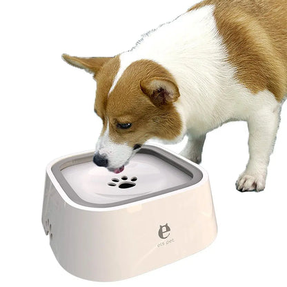 No-Spill Slow Water Bowl for Pets