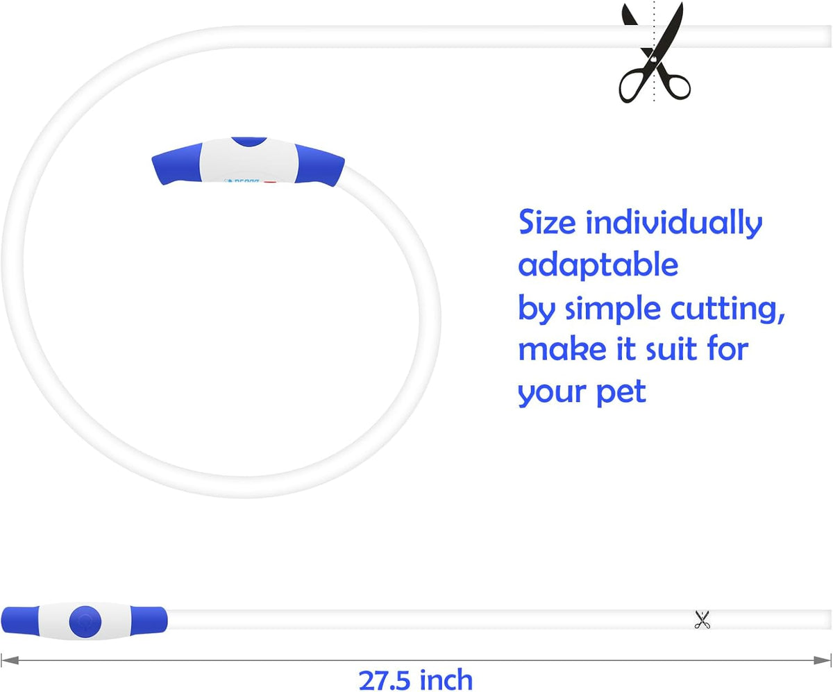 Light up Dog Collar,  USB Rechargeable Led Flash Dog Necklace