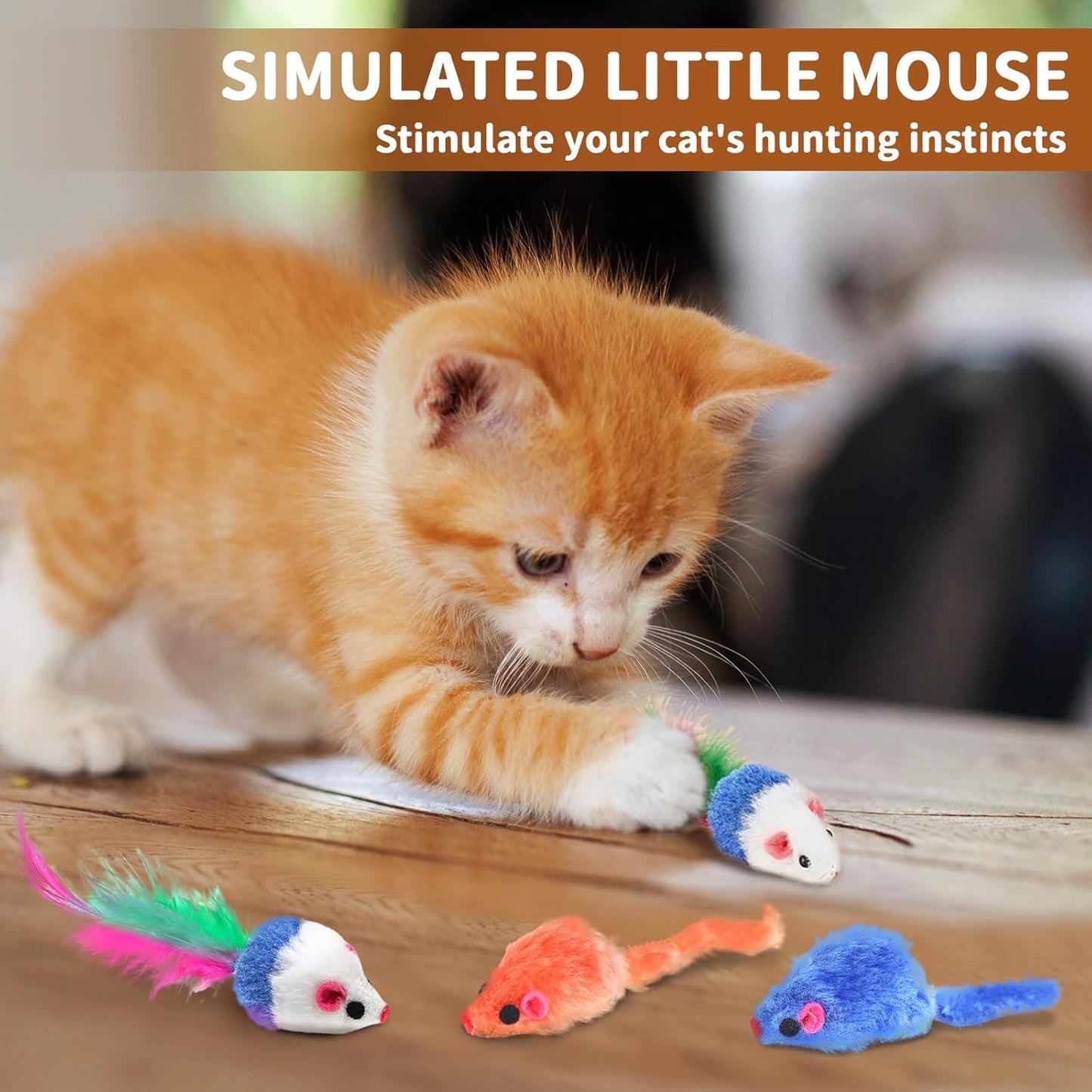 25-Piece Cat Toy Set with Indoor Tunnel for Cats and Kittens
