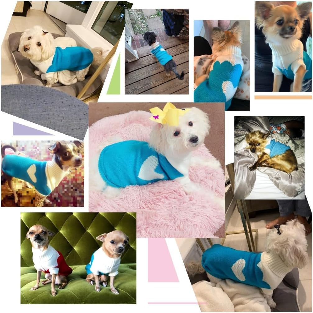 Classic Knit Turtleneck Dog Sweater - Winter Warmth for Pets
