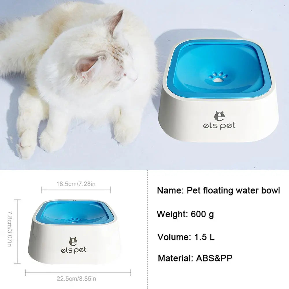No-Spill Slow Water Bowl for Pets